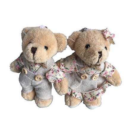 Plysjdukker Nøkkelringer Plysj Bjørn/kanin Nøkkelringer Plysj Bjørn/kanin Nøkkelringer (A)