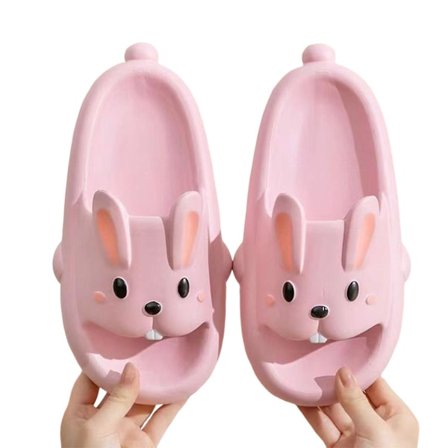 Søte Kanin Sommersko Komfortable og Sjarmerende Slippers for Hverdagsbruk Innendørs og Utendørs