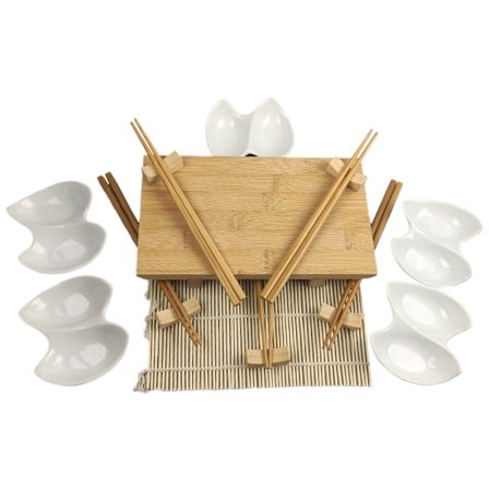 Sushi Serving Kit - Suurempi jopa viidelle vieraalle + kaksiosainen tuote