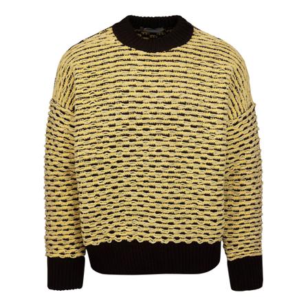 Bonsai, Round-neck Knitwear Zwart, Heren, Maat:S