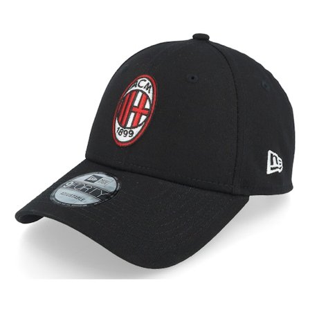 New Era - Football Nero adjustable Cappellino - AC Milan Core 9FORTY Black Adjustable @ Hatstore