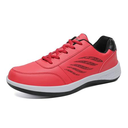 Platta Sneakers Med Rund Tå För Män Låg Topp Modesneaker