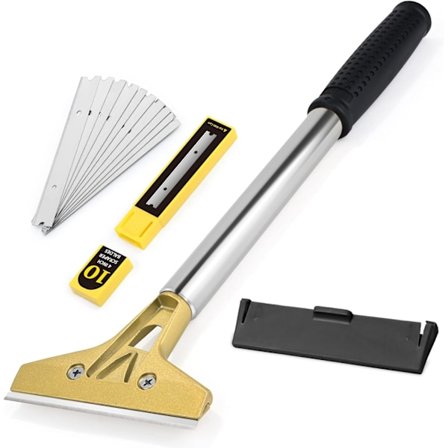 Ikkunan kaavin 10 terällä, maalinpoistokaavin 13 tuuman pitkällä kahvalla, 100 m