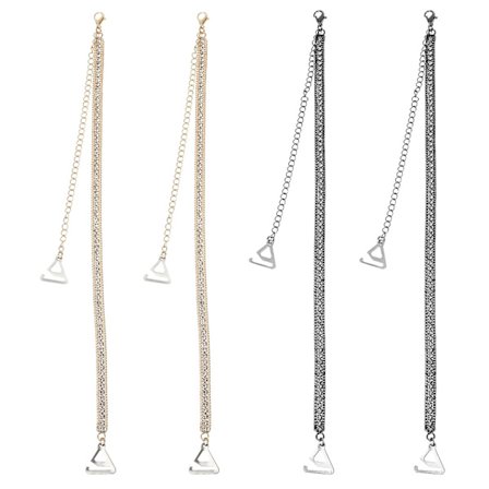 2 par pärl-bh-band justerbara bh-band dam pärl-bh-band för bröllop