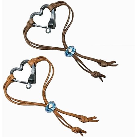 Handgjord kärlekshästsko-spik armband, hästsko armband, hästsko spik armband, hjärta armband justerbar