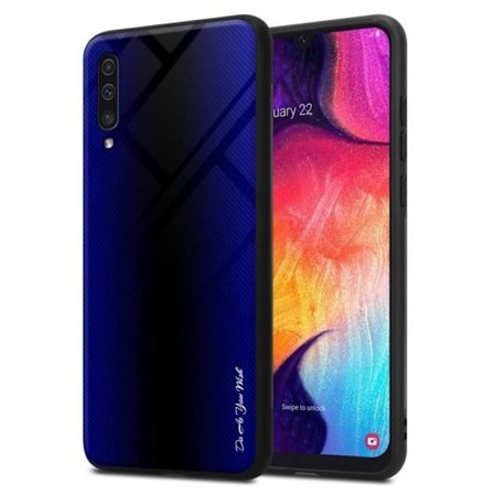 Fodral till Samsung Galaxy A50 4G / A50s / A30s Fodral i COBALT VIOLET Fodral Skydd i härdat glas och TPU silikon
