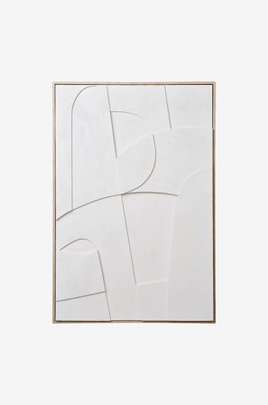House Nordic - Relief Väggdekoration Madeline - Vit - Tavlor - Från Homeroom