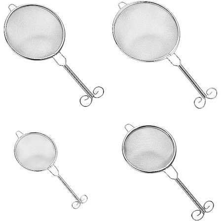 4 st te-sil, korrosionsbeständiga te-silar, multifunktionella te-filter för matlagning