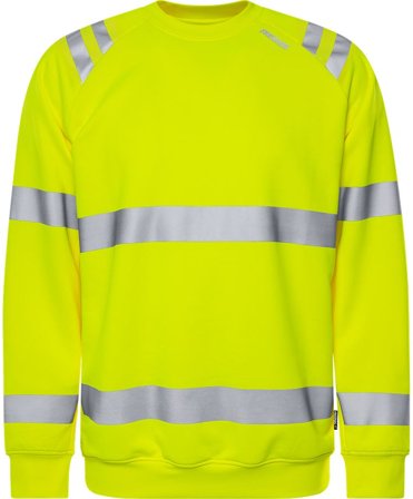 Fristads Herr Varsel Green sweatshirt 7862 GPSW, klass 3, Varsel Gul