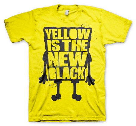 T-Skjorte Yellow Is The New Black XXL