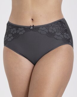 Truse Jacquard & Lace Mørk grå - 40 - Miss Mary