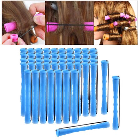 Curl Cold Wave Perm Rods Locktång Hår Halkfria Flexibla Rullar Permanentningsset Hårspolar Hår Cold Rods att Använda för Långt eller Kort Hår