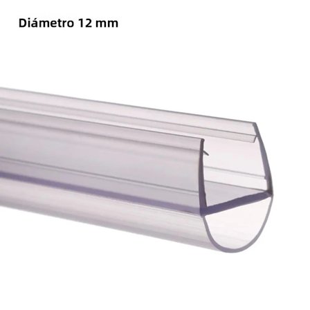 D-12mm kannettava suihkuoven/ikkunan tiivistenauha, läpinäkyvä törmäyksenestolla varustettu PVC-materiaali, vedenpitävä.