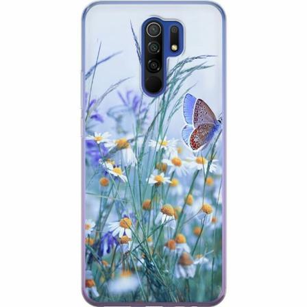 Xiaomi Redmi 9 Genomskinligt Skal Blommor