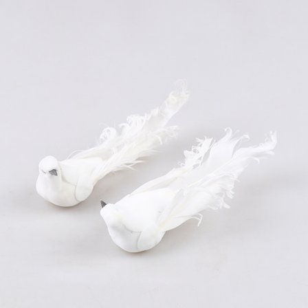 Hvide Fugle Kunstige Skum Fjer Duer Kunsthåndværk Fugle Mini Deko