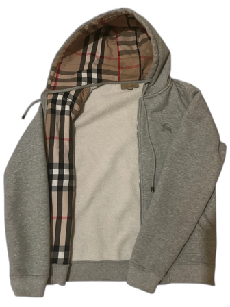 Burberry hoodie med dragkedja