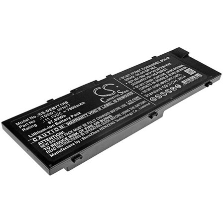 Batteri til bærbar PC for DELL Precision M7710, Precision 17 7000 og andre.