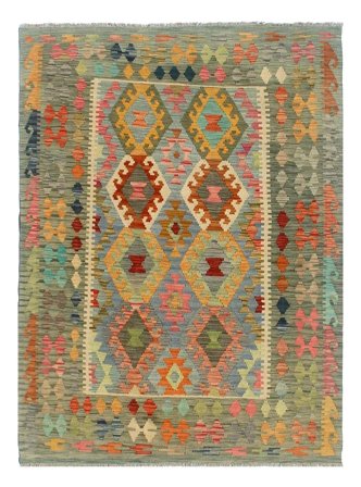 Oriental Kilim Afghan Old Style Rug 150X190 Wool, Afghanistan