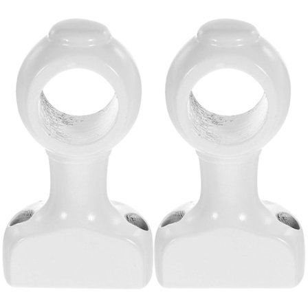 2 stk. Træ Vægmonteret Gardinstang Beslag Holder Væg Gardinstang Håndklædeholder