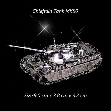 3d Metal Puzzle Gjør-det-selv-manual Famous Tank Military Series Tiger Tanks T-34 Js-2 M1a1 Tank Model Sette sammen Jigsaw Puzzle