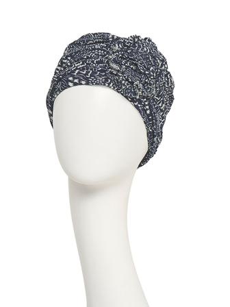 House of Christine Headwear HocLotus Turban Floating Navy, Tøj & Bolig, Hovedbeklædning, Turbans