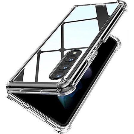 Silikonfodral - Booling - för Samsung Galaxy Z Fold 4 - Stötsäker - Transparent - Slim