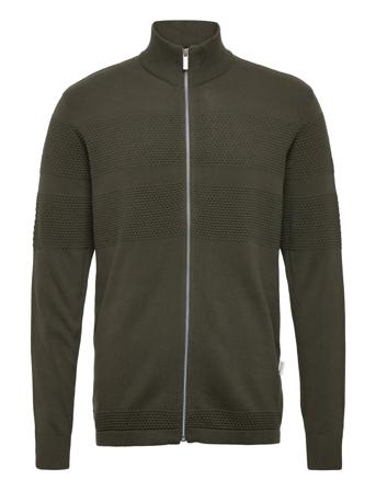 Selected Homme Slhmaine Ls Knit Cardigan W Khaki Green