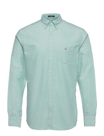 Reg Oxford Shirt Bd Skjorta Casual Grön GANT