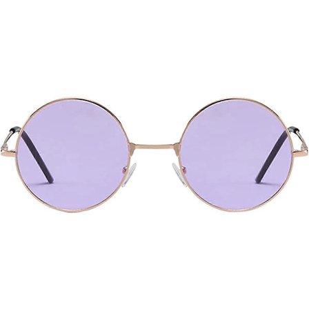 Hippie Kostymglasögon för Kvinnor Män 70-tal 80-tal Disco Hippie Glasögon Runda Färgade Solglasögon