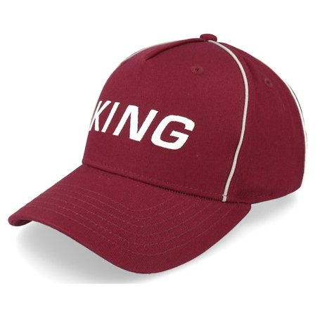 King Apparel - Rood adjustable Cap - Stepney Curved Peak Oxblood Adjustable @ Hatstore