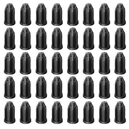 40 stk. Hjulhylse Plastikk Muffe Runde Innlegg, Stol Hjul Stamme Innlegg, 1 tommes Hjul, 7/16I