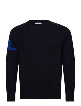 Gusten Knitted Sweater Sport Men Sport Clothing Sport Sweat-shirts & Hoodies Sport Knitwear Navy J. Lindeberg