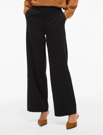 Vila Vivarone Hw Wide Pant - Noos - Black - 44