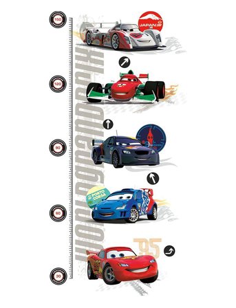 RoomMates Wallstickers - Cars 2 - Growth Chart - Multi/patterned - ONE SIZE
