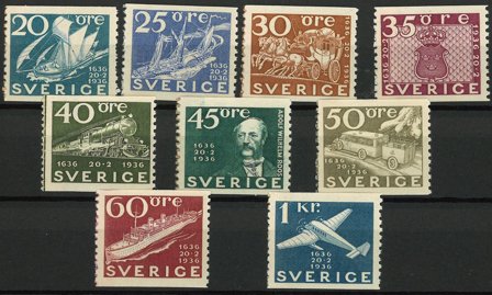 Sverige - Samling AFA 234-242 - Ubrugt