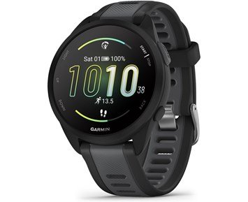 Garmin-Forerunner 165 Music, Black/Slate Grey-Løpeklokke med innebygd GPS og lagring av musikk-Personal training-Smartklokker fra Garmin
