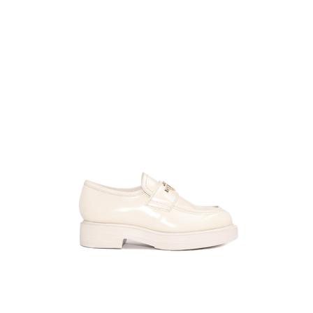 Love Moschino, Loafers Beige, Dames, Maat:40 EU,Katoen
