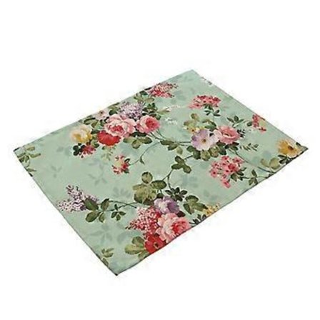 Bordsunderlägg i bomullslinne med akvarellblommor för matbord (MP0062-10)