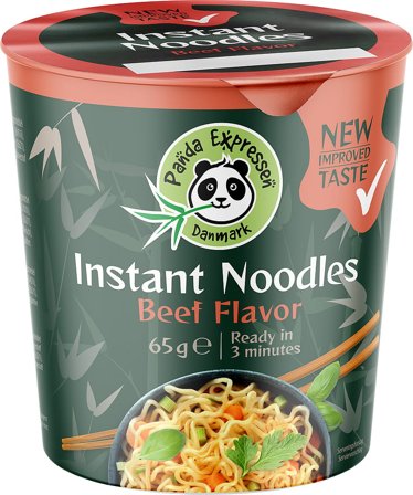 Panda Expressen Instant Noodles Beef Flavour 65 g, Helse & Madvarer, Madvarer, Færdigretter