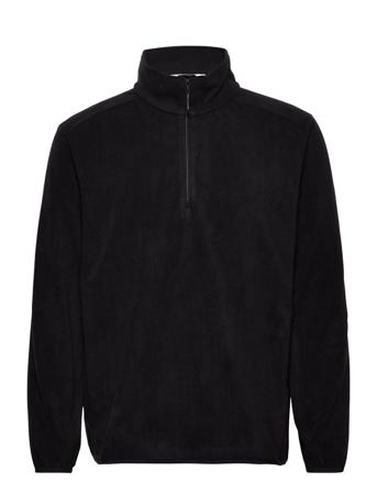 Fleece Half Zip Sweat-shirts & Hoodies Fleeces & Midlayers Svart Rains