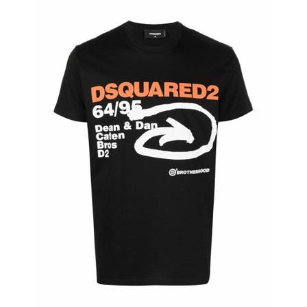 Dsquared2 T-shirt Sort, Herre T-shirts, Størrelse: XL