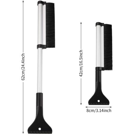 Lumipensseli, 2-in-1 Jääraaputin Lumipensseli Lumikola Pensseli