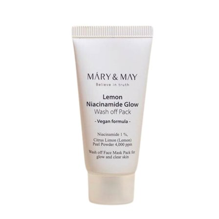 Mary&May Lemon Niacinamide Glow Wash off Pack 30g - ansiktsmask som minskar missfärgningar