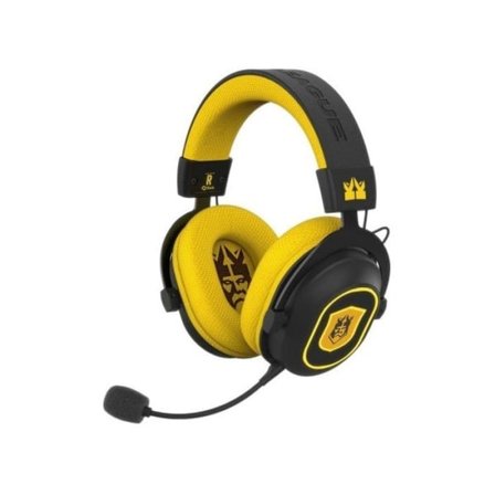 Trådlösa Blade Kings League trimodala gaming-hörlurar med magnetplattor och svarta LED-lampor