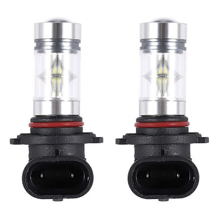 2X 6000K Super White H10 9045 9145 9140 100W 1200LM LED Sumuvalopolttimo Projektori Ajo DRL