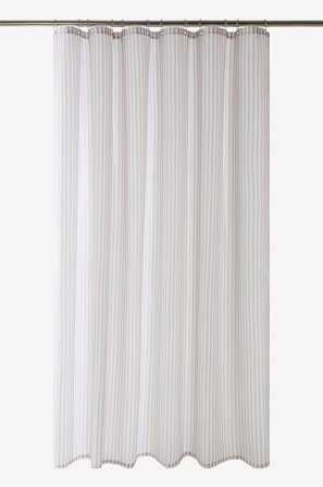 Jotex - Dusjforheng Lys beige/hvit - EMMY - Kjøp Dusjforheng hos Jotex