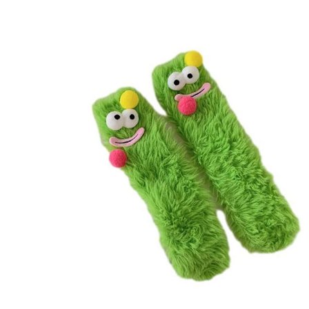 Lustiga Fuzzy Mid-Calf Strumpor