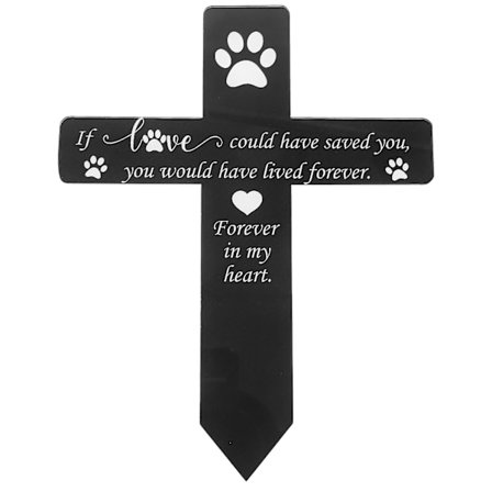 Metal Pet Memorial Stake Hund Grav Markør Pet Memorial Have Dekorative Stake (FMY)