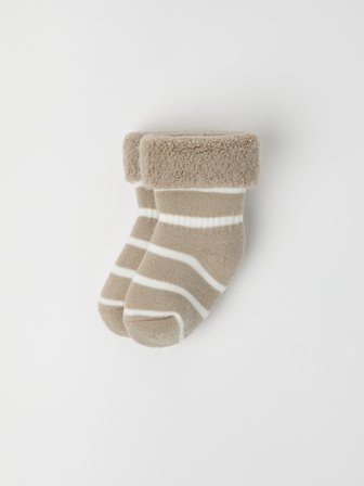 Polarn O. Pyret - Merino wool terry socks - 13|15 - Childrenswear - beige
