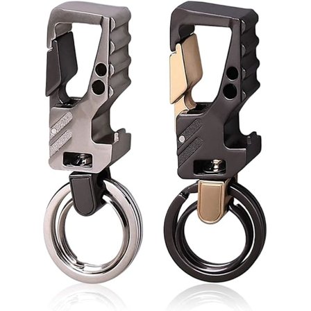 2 st Nyckelring, Bilnyckelring Metall Nyckelring Flasköppnare Nyckelring för Män